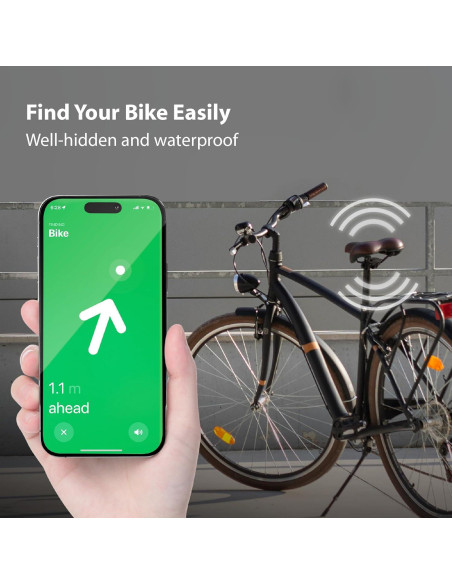 Correa para Bicicleta AirTag BONE, Silicona Resistente al Agua Correa para Bicicleta AirTag BONE, Silicona Resistente al Agua