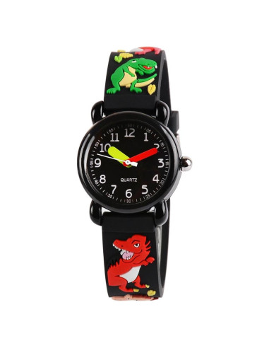 Reloj Venhoo para Niños 3D Dinosaurio Impermeable Silicona