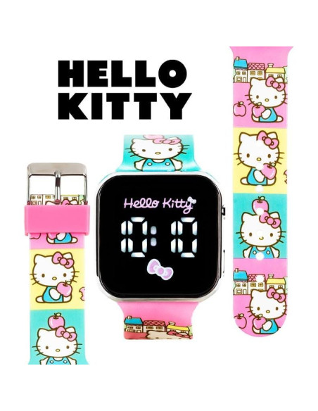 Reloj LED táctil Hello Kitty para niñas, correa ajustable 14-20 cm Reloj LED táctil Hello Kitty para niñas, correa ajustable 14-20 cm