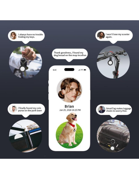 Etiquetas de Rastreo Bluetooth MOR GOLF Air Tracker 4 Unidades Etiquetas de Rastreo Bluetooth MOR GOLF Air Tracker 4 Unidades