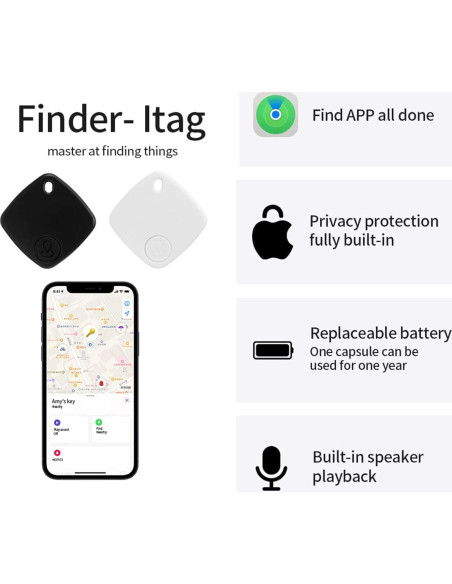 Localizador de Llaves Bluetooth Gaoducash S1 - iOS Localizador de Llaves Bluetooth Gaoducash S1 - iOS
