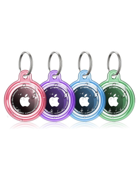 Paquete 4 Fundas Soporte AirTag MOZOTER Antirayaduras Paquete 4 Fundas Soporte AirTag MOZOTER Antirayaduras