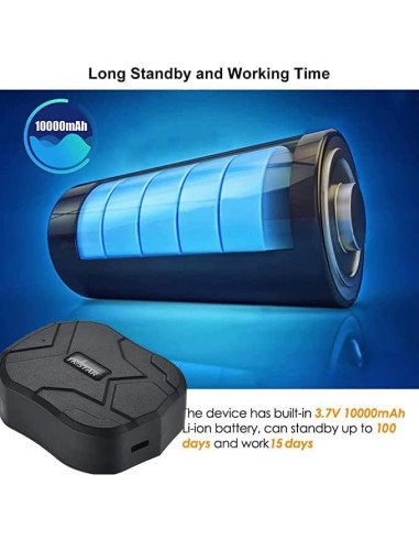Rastreador GPS 4G TKSTAR 10000mAh para Vehículos