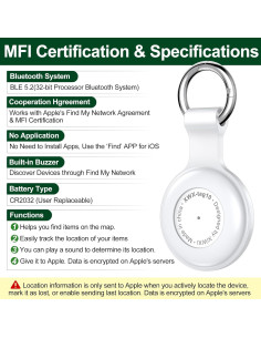 Localizador de Llaves xiwxi Tag-10 Bluetooth Impermeable 2