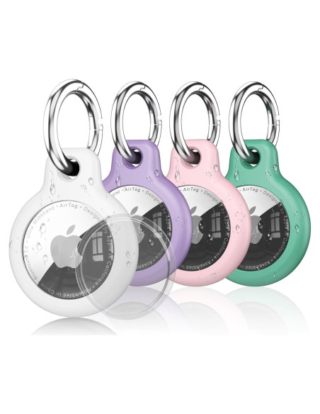 Inesore 4 Fundas Protectores para AirTag Impermeables Inesore 4 Fundas Protectores para AirTag Impermeables