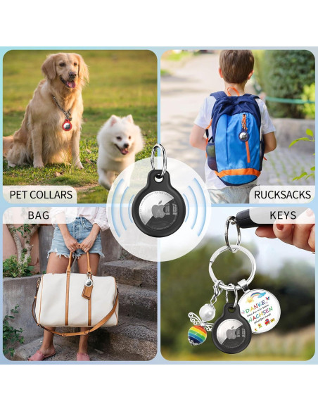 Inesore 4 Fundas Protectores para AirTag Impermeables Inesore 4 Fundas Protectores para AirTag Impermeables