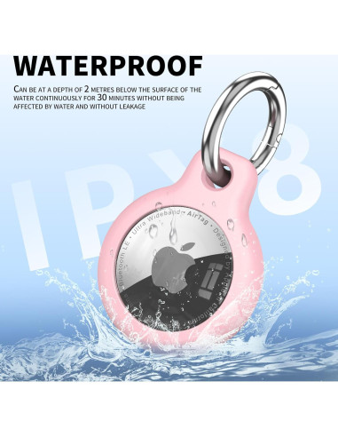 Inesore 4 Fundas Protectores para AirTag Impermeables