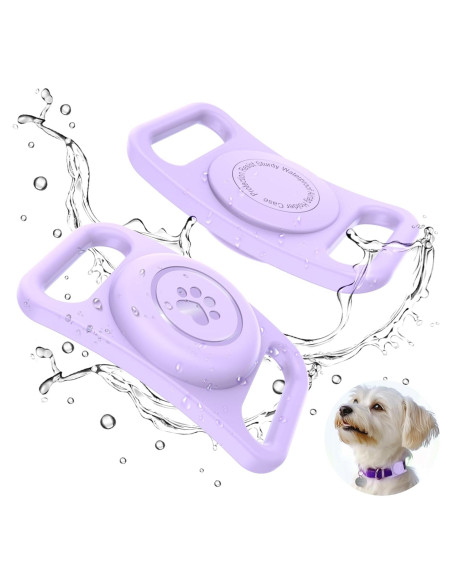 Funda para Collar de Perro con Air-Tag Tieuwant 2 Piezas Funda para Collar de Perro con Air-Tag Tieuwant 2 Piezas