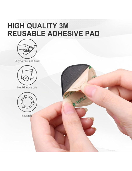 Funda Lacdo para AirTag - 2 Piezas Adhesivo 3M Negro Funda Lacdo para AirTag - 2 Piezas Adhesivo 3M Negro