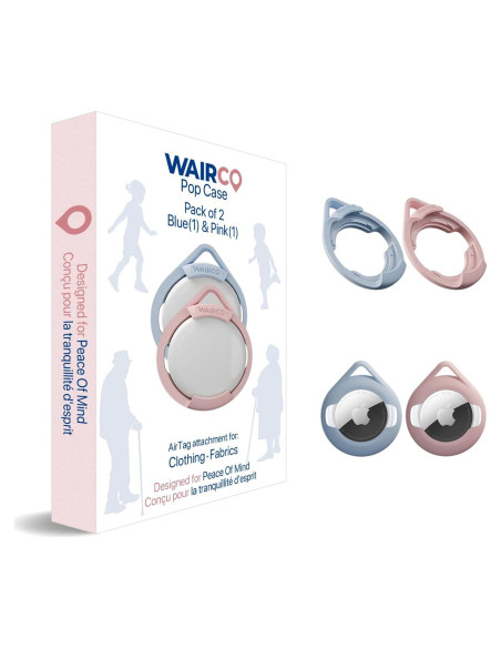 Funda Pop para AirTag Wairco 2 Pack - Protección Impermeable Funda Pop para AirTag Wairco 2 Pack - Protección Impermeable