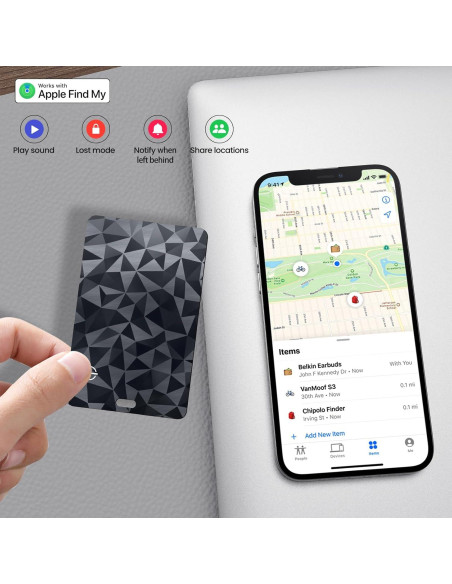 Tarjeta Rastreadora Bluetooth Lulaven Ucard Brillo Diamante Tarjeta Rastreadora Bluetooth Lulaven Ucard Brillo Diamante