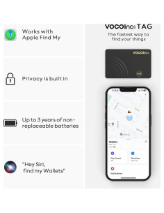 Rastreador de Cartera VOCOlinc Air Tag 1.6mm iOS 2