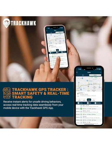 Rastreador GPS 4G Trackhawk OBD-II para Vehículos