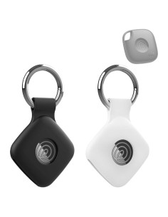 Funda de Silicona para Tile Life360 Mate 2024 y 2022 - Negro y Blanco