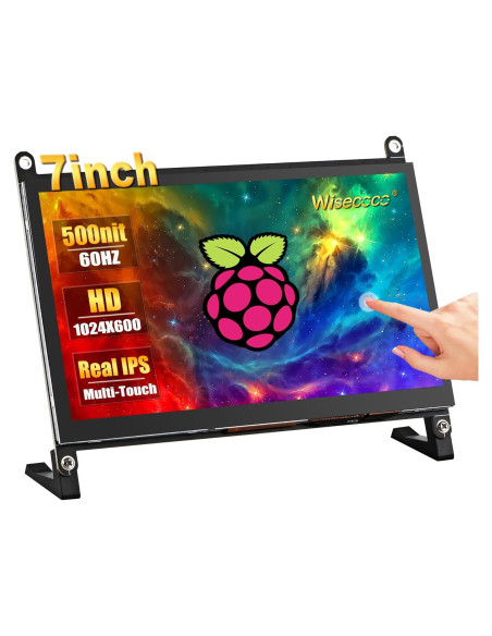 Monitor Táctil 7" Wisecoco HDMI IPS 1024x600 para Raspberry Pi Monitor Táctil 7" Wisecoco HDMI IPS 1024x600 para Raspberry Pi