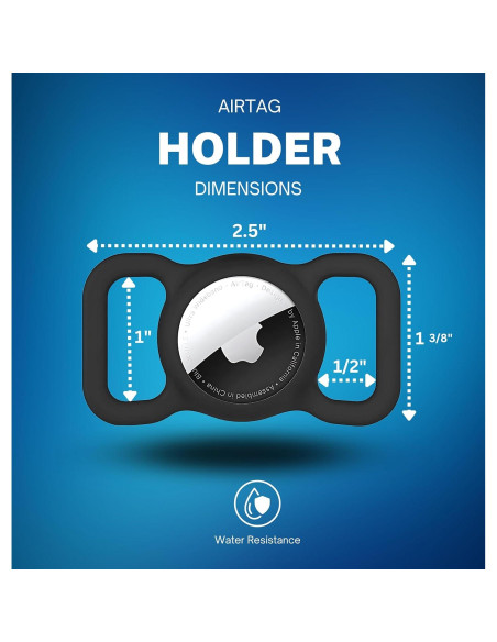 Soporte KOKU para AirTag y GPS - Paquete de 3, Negro Soporte KOKU para AirTag y GPS - Paquete de 3, Negro
