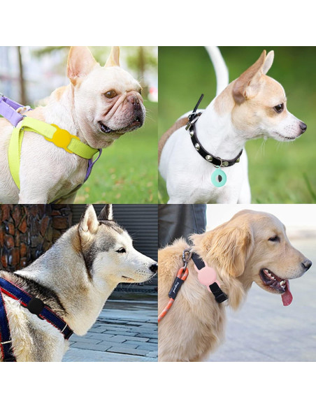 Soporte de Collar para AirTag PuppyDoggy 2 Pack Negro Soporte de Collar para AirTag PuppyDoggy 2 Pack Negro