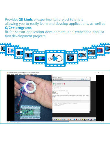 Kit de Programación Micro Python GeeekPi para Raspberry Pi Pico