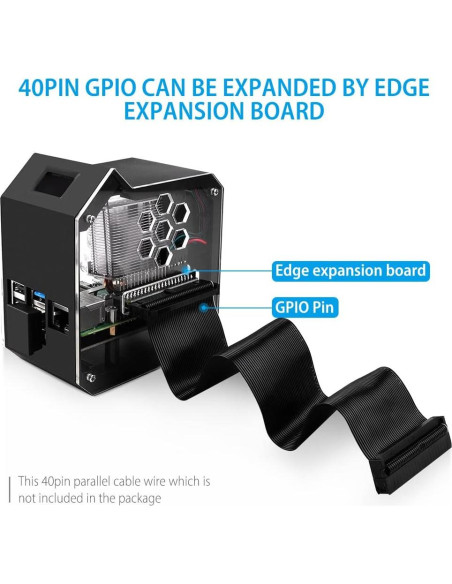 Kit Torre NAS Mini GeeekPi para Raspberry Pi 4B con Enfriador RGB Kit Torre NAS Mini GeeekPi para Raspberry Pi 4B con Enfriador RGB