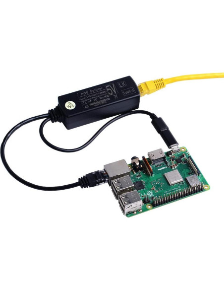 Divisor PoE GeeekPi 48V a 5V para Raspberry Pi 4B/3B+ Divisor PoE GeeekPi 48V a 5V para Raspberry Pi 4B/3B+