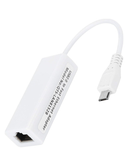 Adaptador Ethernet Micro USB a RJ45 Zopsc para Raspberry Pi Adaptador Ethernet Micro USB a RJ45 Zopsc para Raspberry Pi