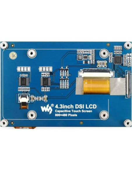 Pantalla Táctil Capacitiva 4.3" IPS MIPI DSI para Raspberry Pi Pantalla Táctil Capacitiva 4.3" IPS MIPI DSI para Raspberry Pi