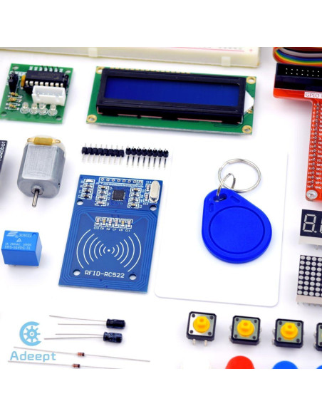 Kit de Inicio RFID Adeept para Raspberry Pi 4 y 3 - 26 Lecciones Kit de Inicio RFID Adeept para Raspberry Pi 4 y 3 - 26 Lecciones