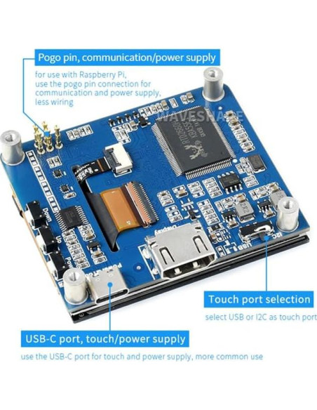 Pantalla LCD táctil capacitiva Spotpear 2.8" HDMI 480x640 Pantalla LCD táctil capacitiva Spotpear 2.8" HDMI 480x640