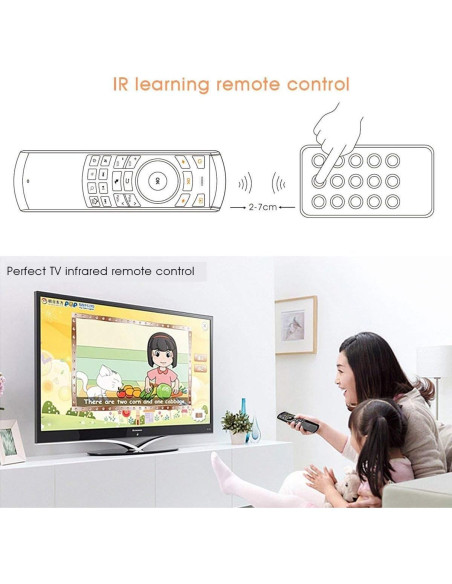 Teclado Inalámbrico Rii Mini K25 3 en 1 con Control Remoto Teclado Inalámbrico Rii Mini K25 3 en 1 con Control Remoto
