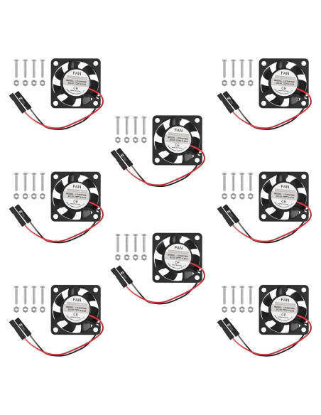 Ventilador de Enfriamiento Raspberry Pi AOICRIE 8 Piezas 3.3V/5V Ventilador de Enfriamiento Raspberry Pi AOICRIE 8 Piezas 3.3V/5V