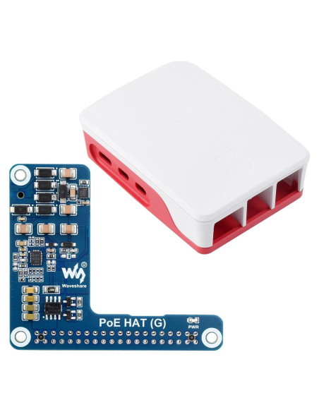 Waveshare PoE HAT para Raspberry Pi 5, 5V 5A, Estable Waveshare PoE HAT para Raspberry Pi 5, 5V 5A, Estable