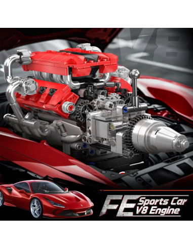 Mould King Motor V8 Funcional - Kit de Construcción 750 Piezas
