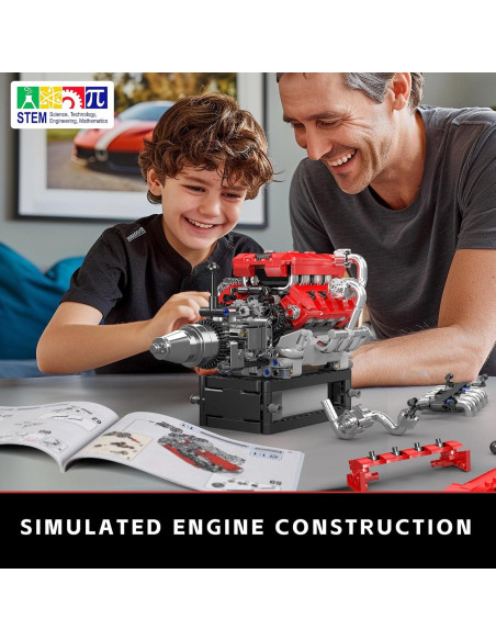 Mould King Motor V8 Funcional - Kit de Construcción 750 Piezas Mould King Motor V8 Funcional - Kit de Construcción 750 Piezas