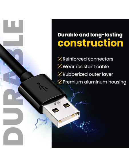 Cable de Carga Rápida MicroUSB 1.8m para Raspberry Pi Zero v1.3 Cable de Carga Rápida MicroUSB 1.8m para Raspberry Pi Zero v1.3