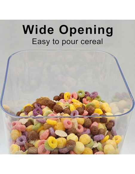 Dispensador de Cereal 5L Negro - Organizador de Cocina Dispensador de Cereal 5L Negro - Organizador de Cocina