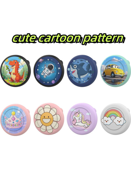 Funda de Silicona para AirTag Wagtune - 2 Pack Niños Astronauta y Coche Funda de Silicona para AirTag Wagtune - 2 Pack Niños Astronauta y Coche