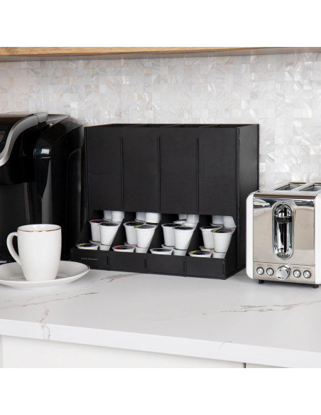 Dispensador de Cápsulas de Café Mind Reader 4 Compartimentos Negro Dispensador de Cápsulas de Café Mind Reader 4 Compartimentos Negro