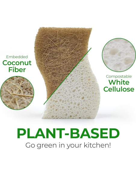 Esponjas de Cocina Ecológicas AIRNEX - 12 Unidades Biodegradables Esponjas de Cocina Ecológicas AIRNEX - 12 Unidades Biodegradables