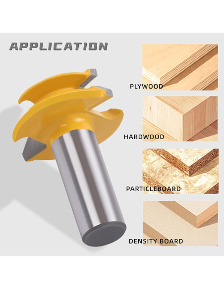 Fresa de Miter de Bloqueo 45 Grados Newdeli 1/2" Eje Fresa de Miter de Bloqueo 45 Grados Newdeli 1/2" Eje