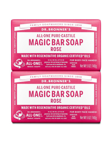 Jabón de Barra Pure-Castile Dr. Bronner 142g Vegano Orgánico