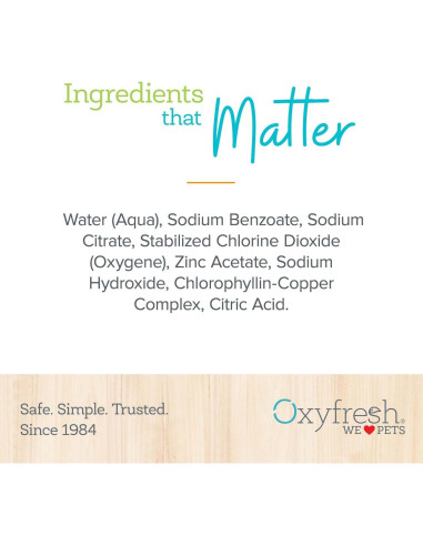 Cuidado Dental Oxyfresh para Mascotas - Paquete de 2, Aliento Fresco y Dientes Limpios