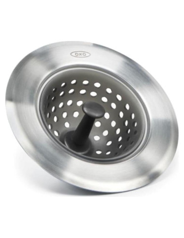 Colador de Fregadero OXO Good Grips de Silicona Negro