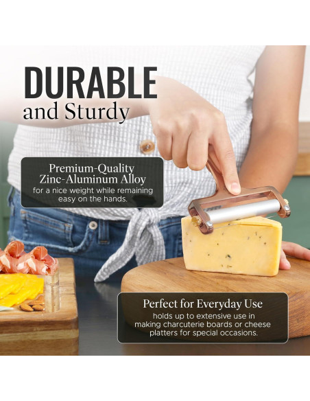 Cortador de Queso Zulay Ajustable con Alambre - Cobre Cortador de Queso Zulay Ajustable con Alambre - Cobre