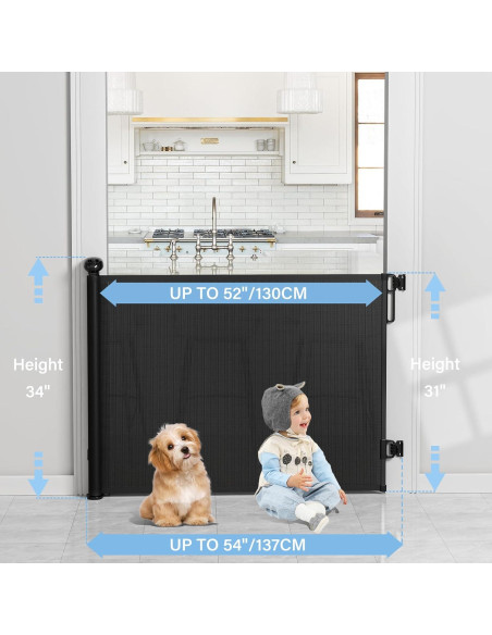 Puerta Retráctil para Bebés y Mascotas PRObebi 137x86 cm Puerta Retráctil para Bebés y Mascotas PRObebi 137x86 cm