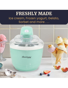 Fabricante de Helados Eléctrico Elite Gourmet EIM520M 1L Menta 2