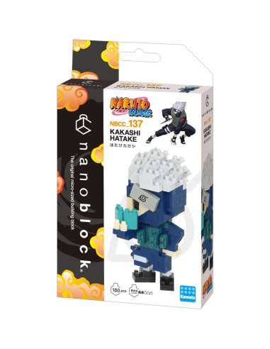 Nanoblock Kakashi Hatake Naruto Shippuden 180 Piezas 7.49cm