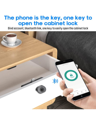 Cerradura de gabinete MYPIN con huella dactilar Bluetooth