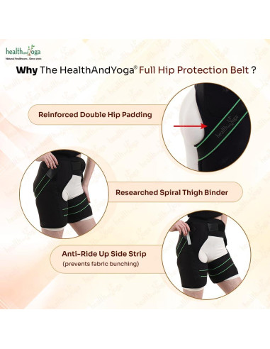 Cinturón de Protección de Cadera HealthAndYoga - Unisex Talla Única