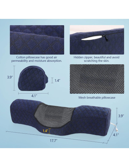 Almohada cervical calefaccionada Cozyhealth - Espuma viscoelástica Almohada cervical calefaccionada Cozyhealth - Espuma viscoelástica