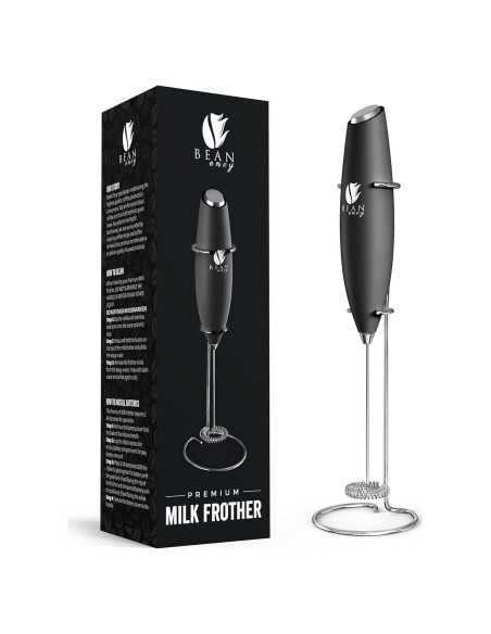 Espumador de Leche Eléctrico Bean Envy Negro - Batidor de Mano Espumador de Leche Eléctrico Bean Envy Negro - Batidor de Mano